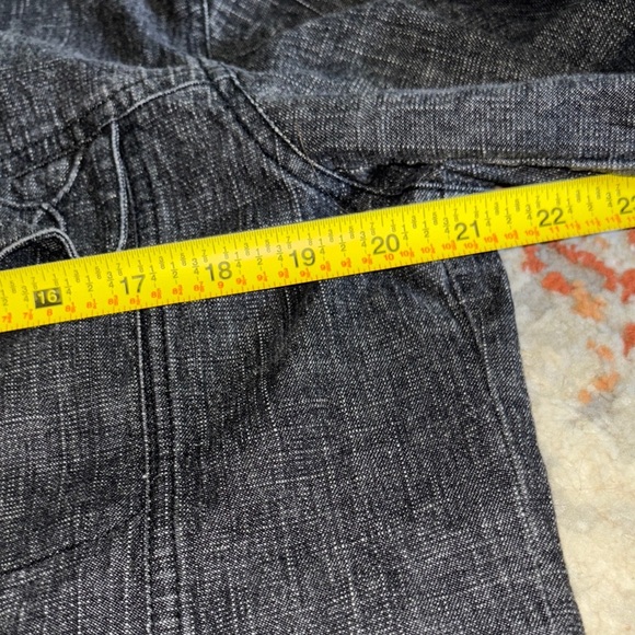 Chico's Black Jean Jacket Classic Cropped Design - Picture 8 of 11